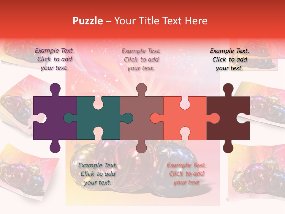 Adornment Dress Postcard PowerPoint Template