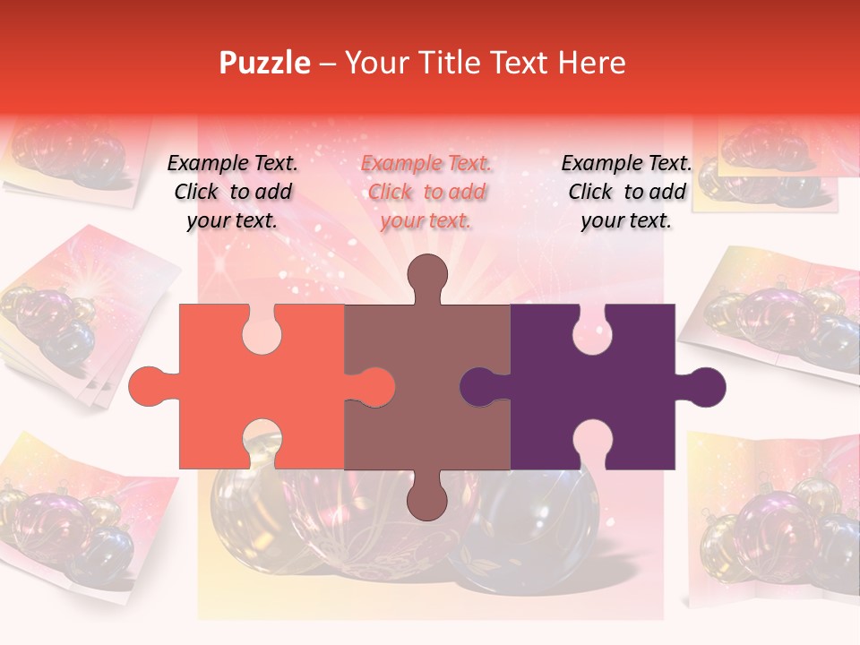 Adornment Dress Postcard PowerPoint Template