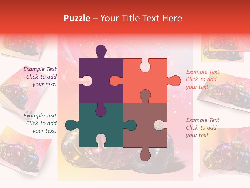 Adornment Dress Postcard PowerPoint Template