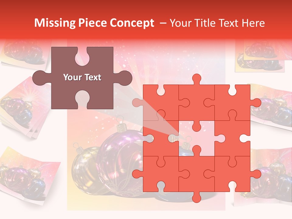 Adornment Dress Postcard PowerPoint Template