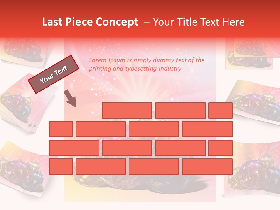 Adornment Dress Postcard PowerPoint Template