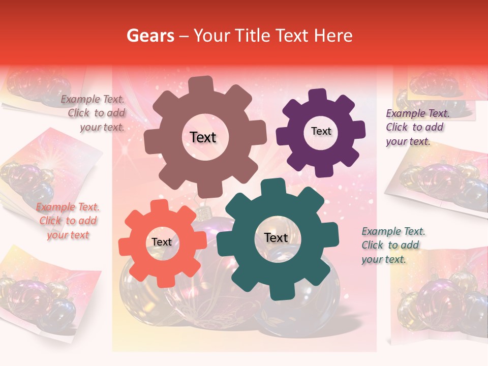 Adornment Dress Postcard PowerPoint Template