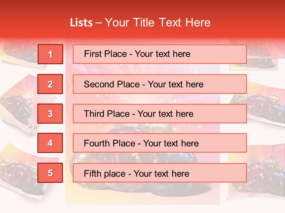 Adornment Dress Postcard PowerPoint Template