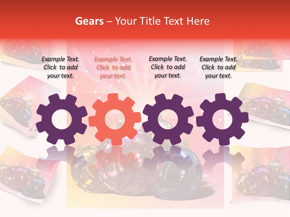 Adornment Dress Postcard PowerPoint Template