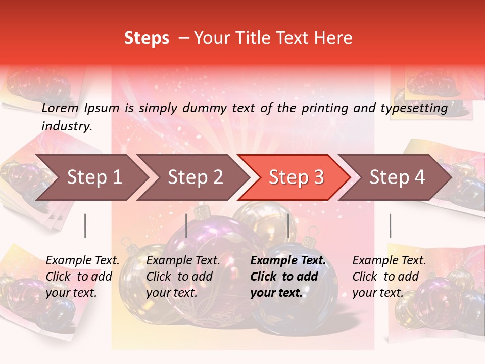 Adornment Dress Postcard PowerPoint Template