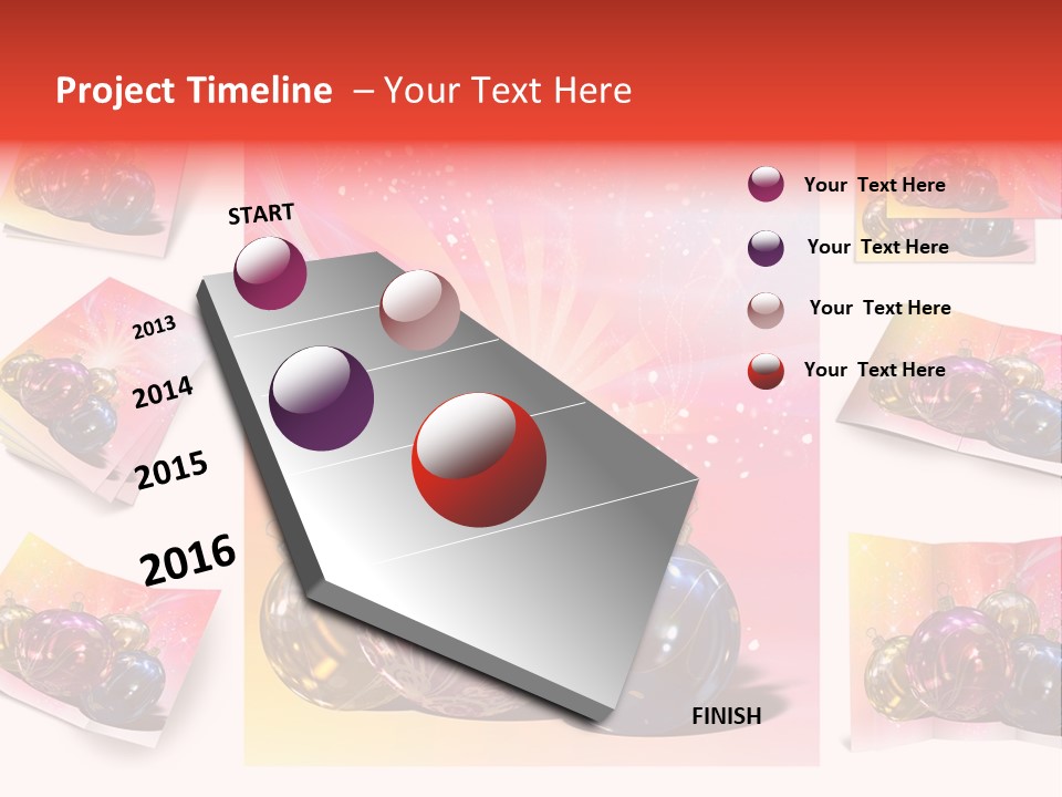 Adornment Dress Postcard PowerPoint Template