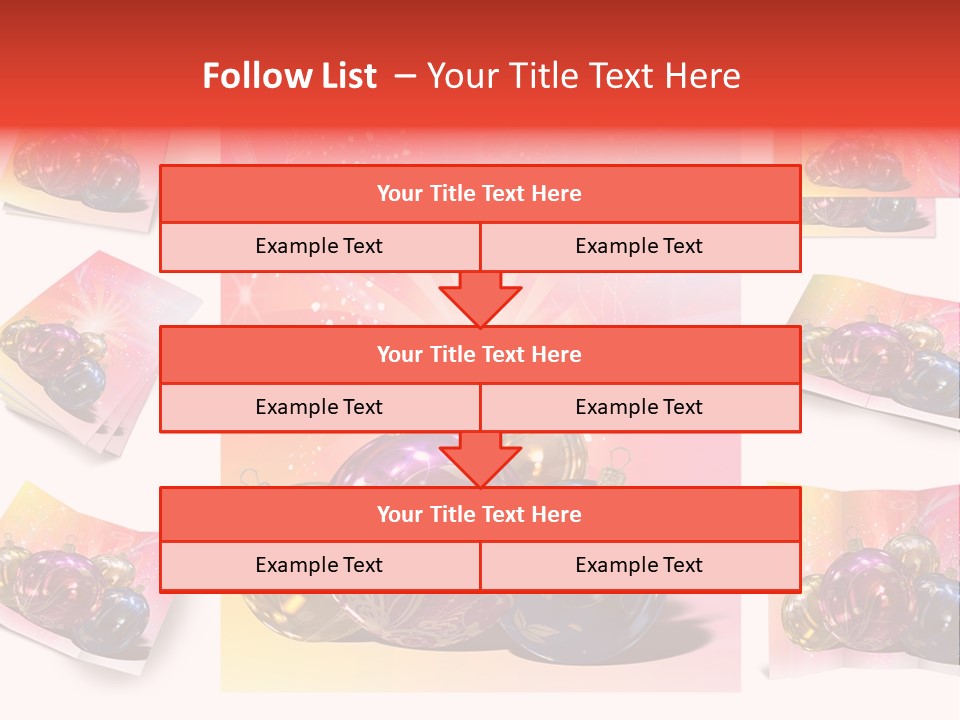 Adornment Dress Postcard PowerPoint Template