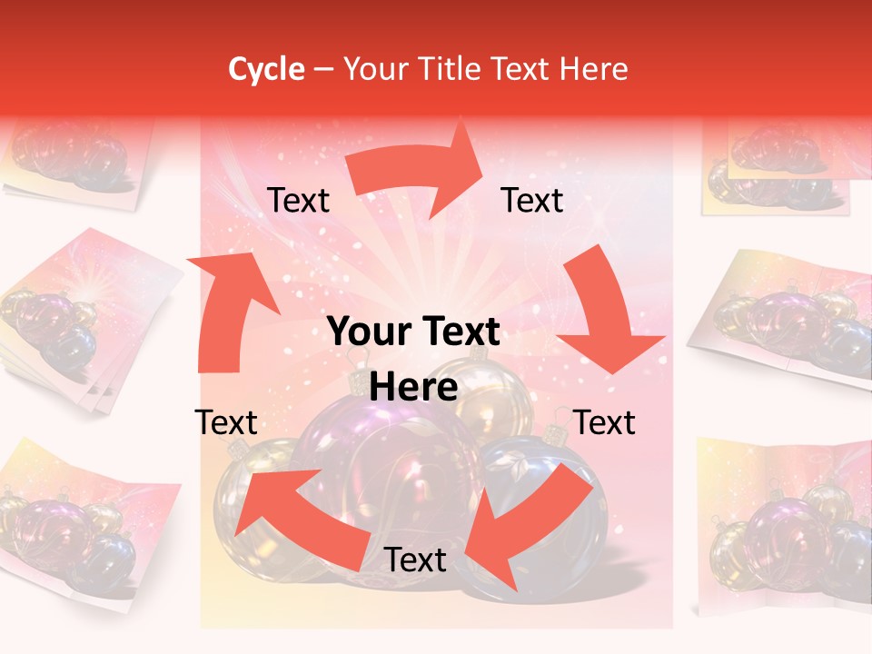 Adornment Dress Postcard PowerPoint Template