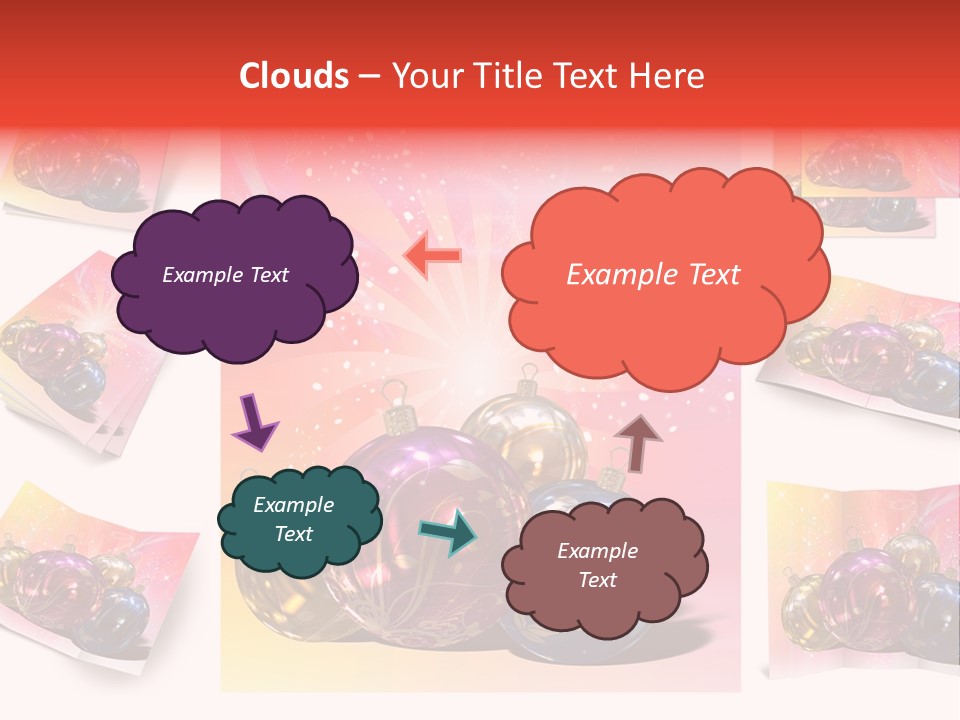 Adornment Dress Postcard PowerPoint Template