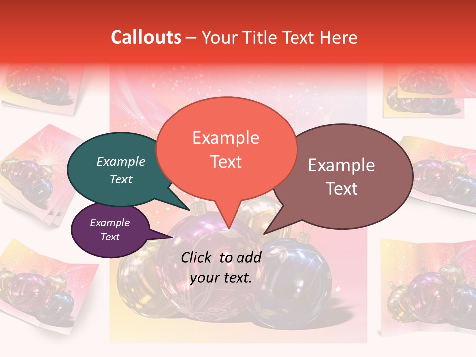 Adornment Dress Postcard PowerPoint Template