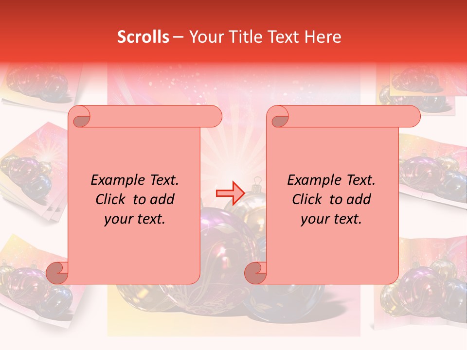 Adornment Dress Postcard PowerPoint Template