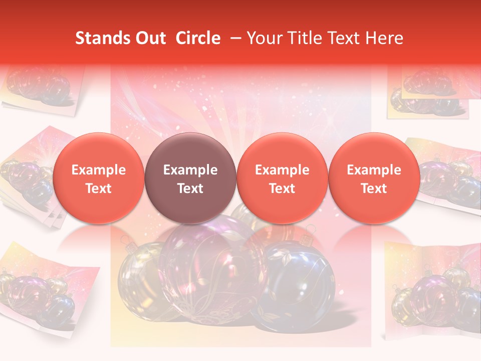 Adornment Dress Postcard PowerPoint Template