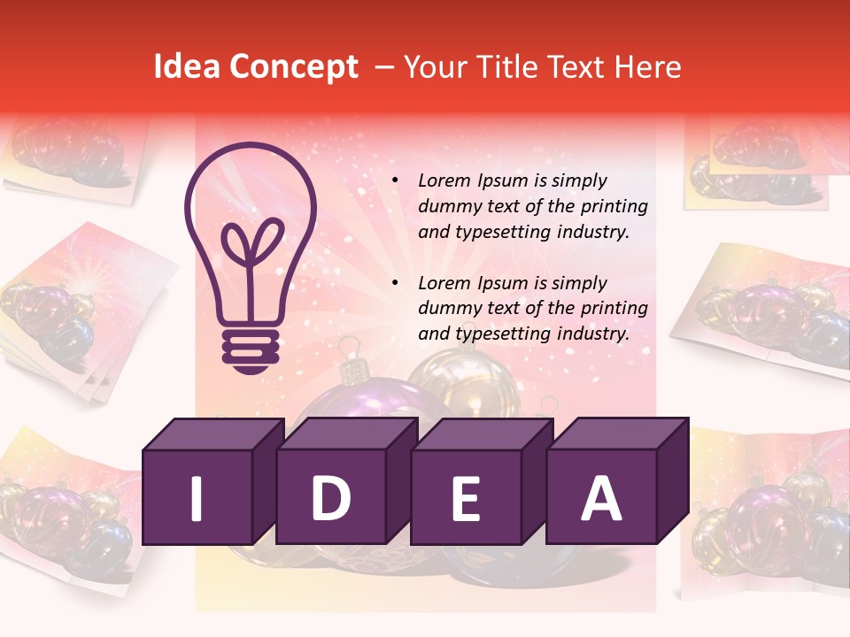 Adornment Dress Postcard PowerPoint Template