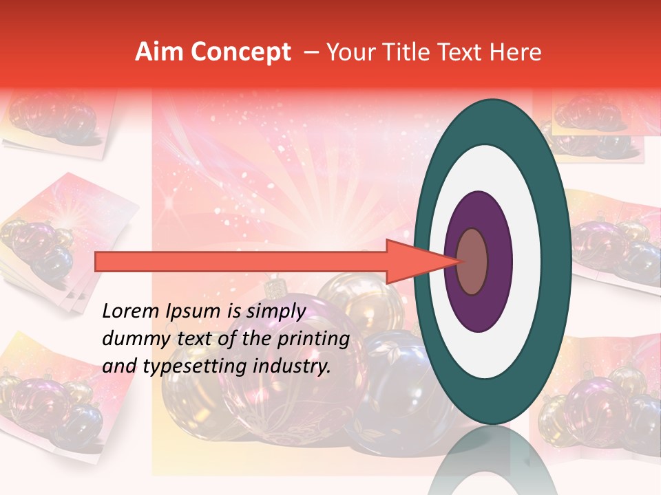 Adornment Dress Postcard PowerPoint Template