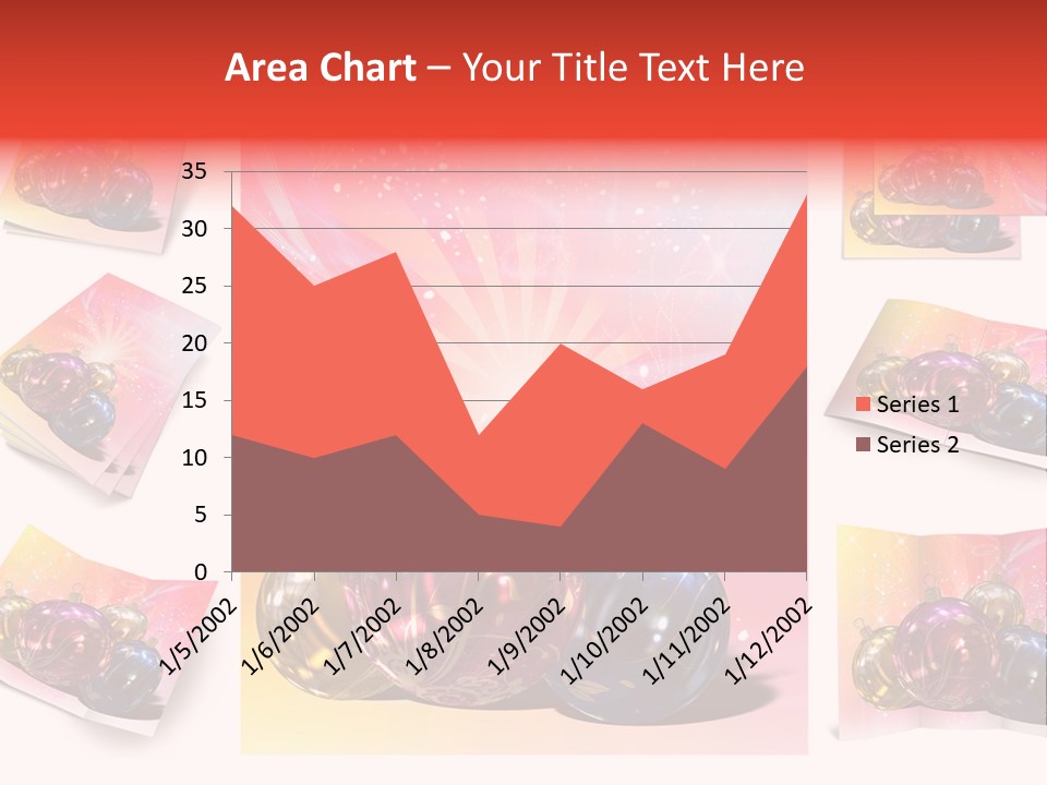 Adornment Dress Postcard PowerPoint Template