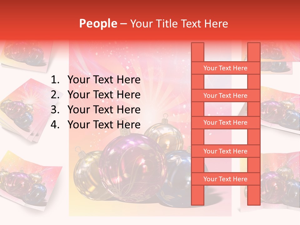 Adornment Dress Postcard PowerPoint Template