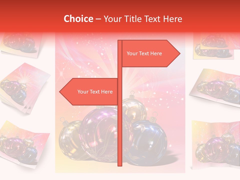 Adornment Dress Postcard PowerPoint Template