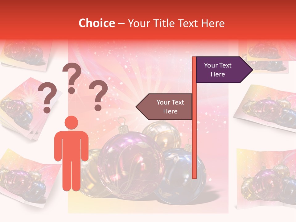 Adornment Dress Postcard PowerPoint Template