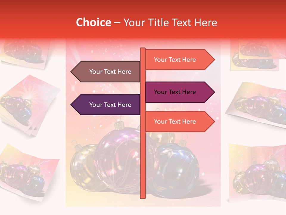 Adornment Dress Postcard PowerPoint Template