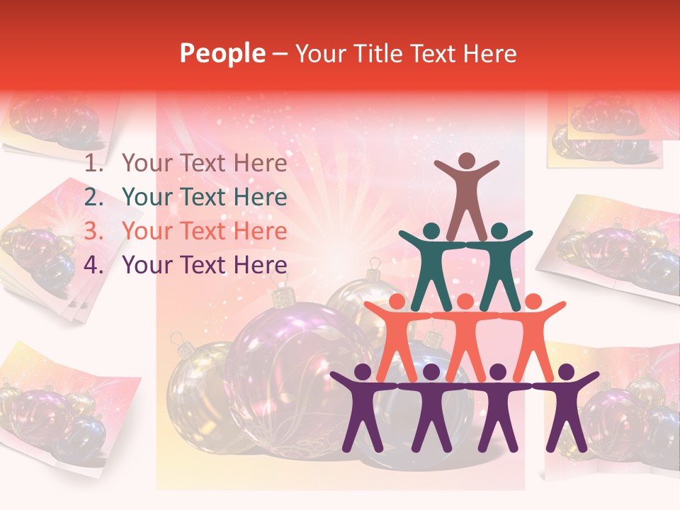 Adornment Dress Postcard PowerPoint Template