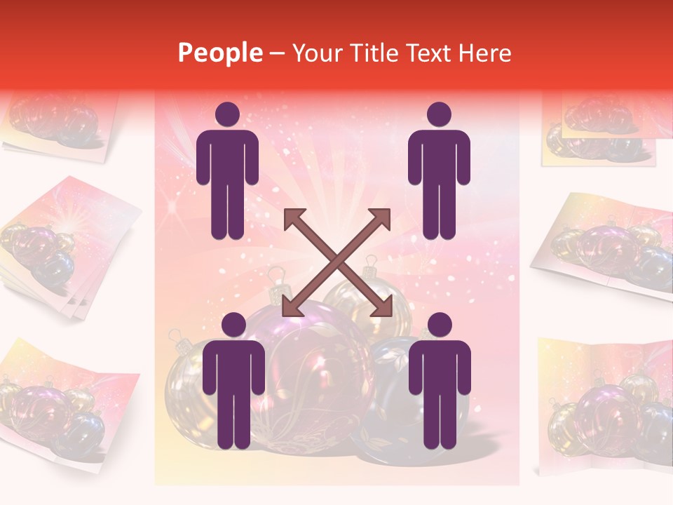 Adornment Dress Postcard PowerPoint Template