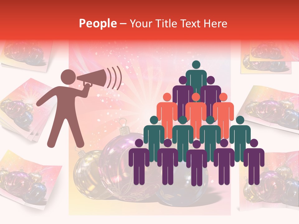 Adornment Dress Postcard PowerPoint Template