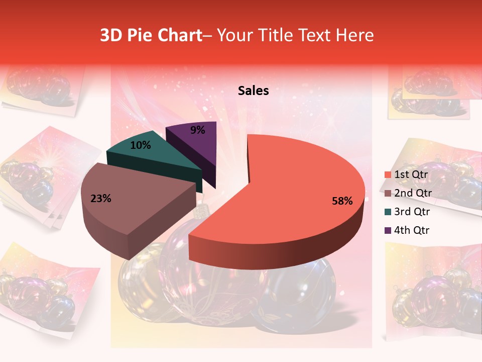 Adornment Dress Postcard PowerPoint Template