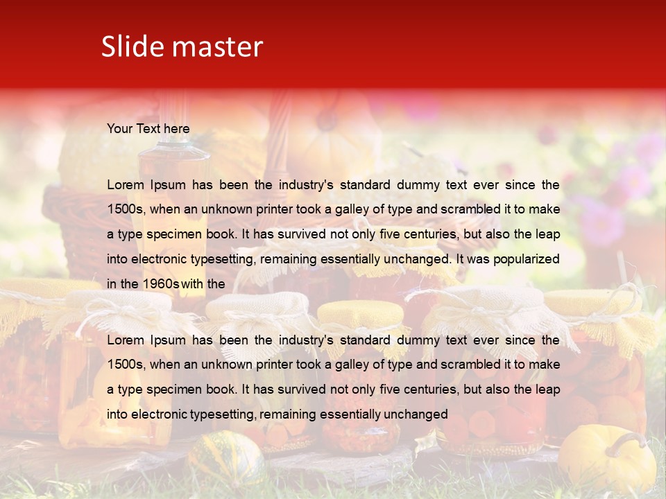 Vegetable Preservative Nutrition PowerPoint Template