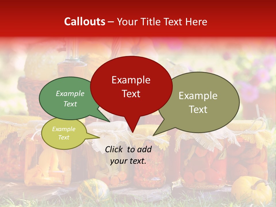 Vegetable Preservative Nutrition PowerPoint Template