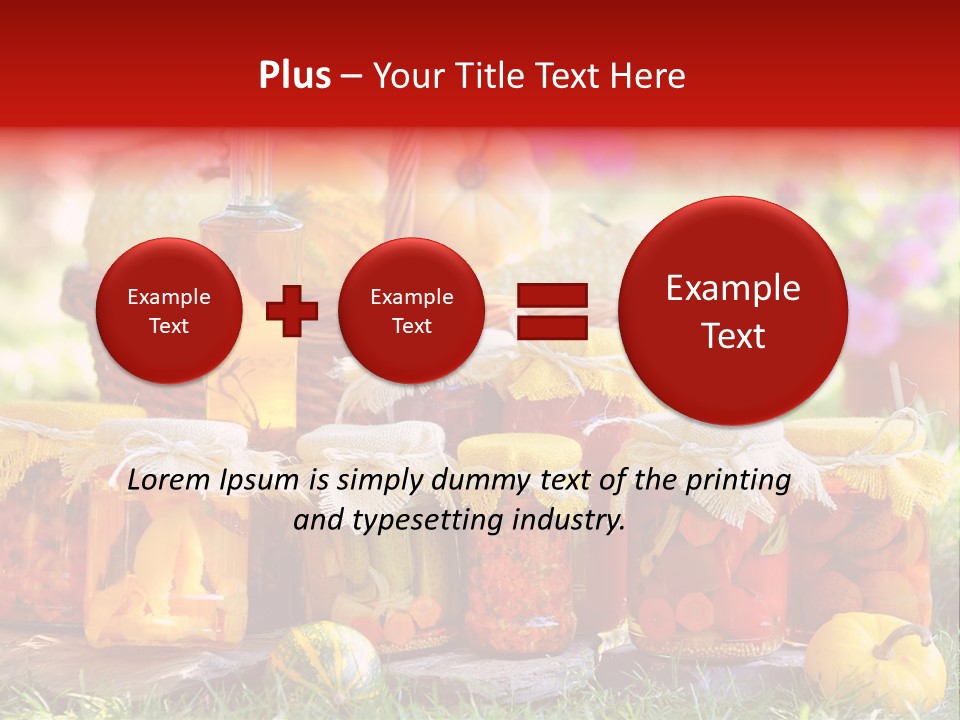 Vegetable Preservative Nutrition PowerPoint Template