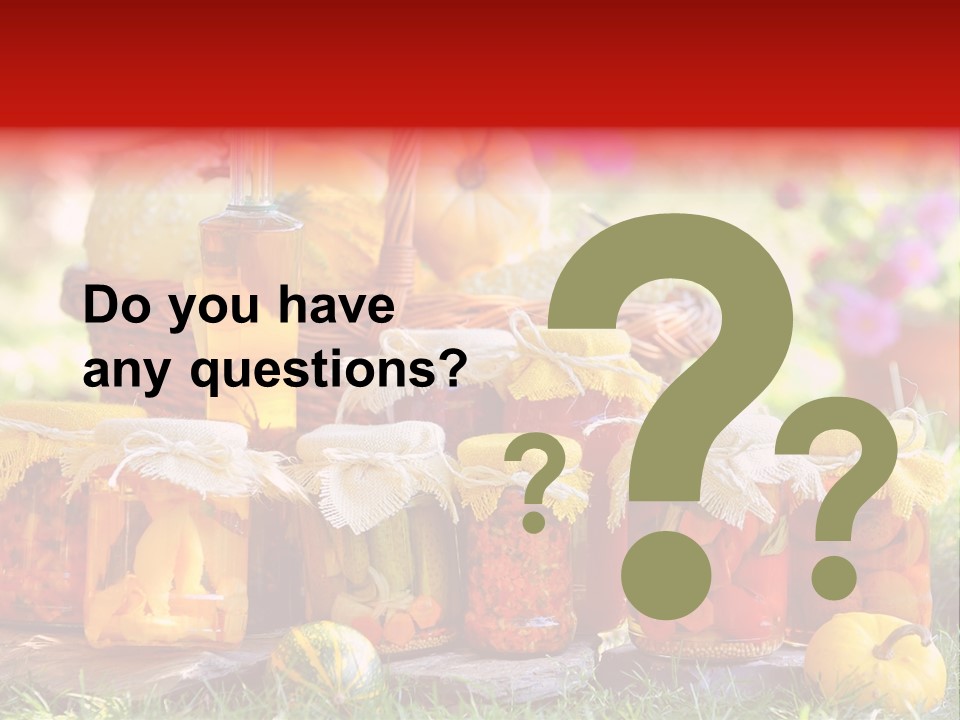 Vegetable Preservative Nutrition PowerPoint Template