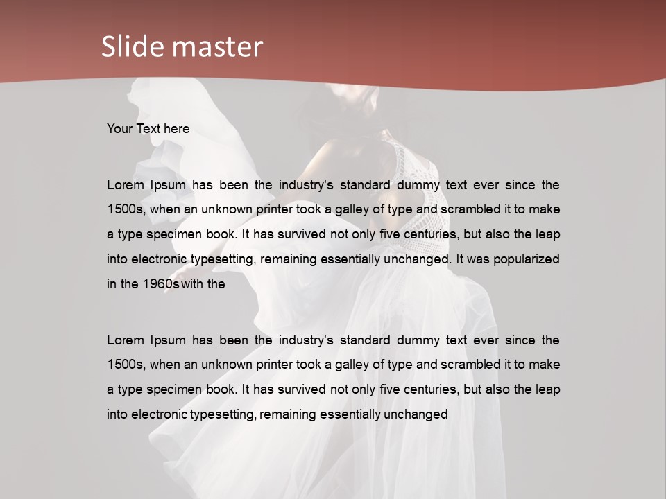 Brunette Living Person PowerPoint Template