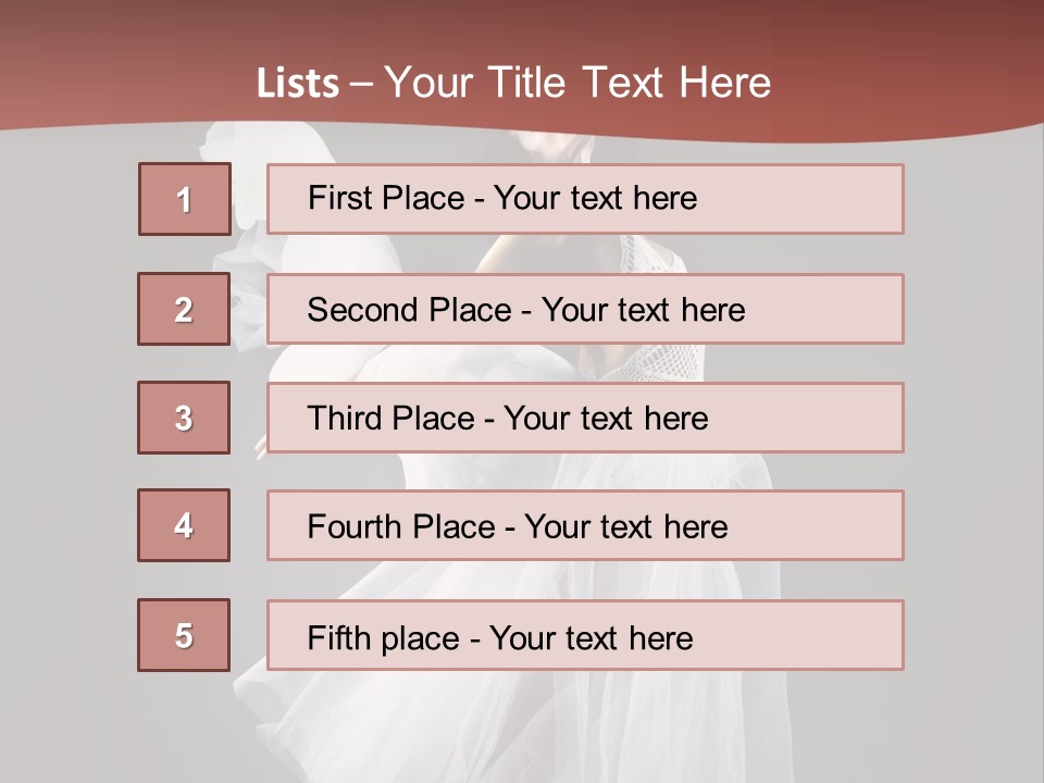 Brunette Living Person PowerPoint Template
