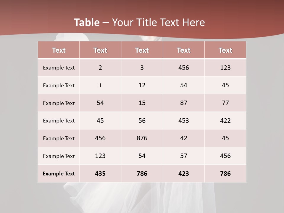 Brunette Living Person PowerPoint Template