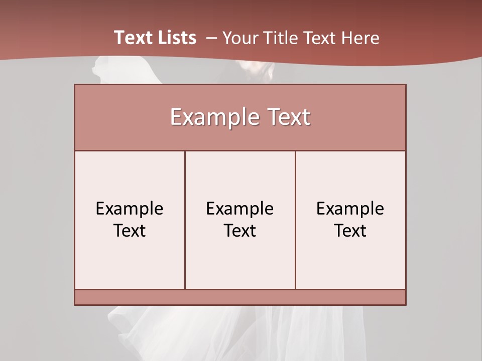 Brunette Living Person PowerPoint Template