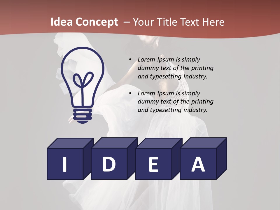 Brunette Living Person PowerPoint Template