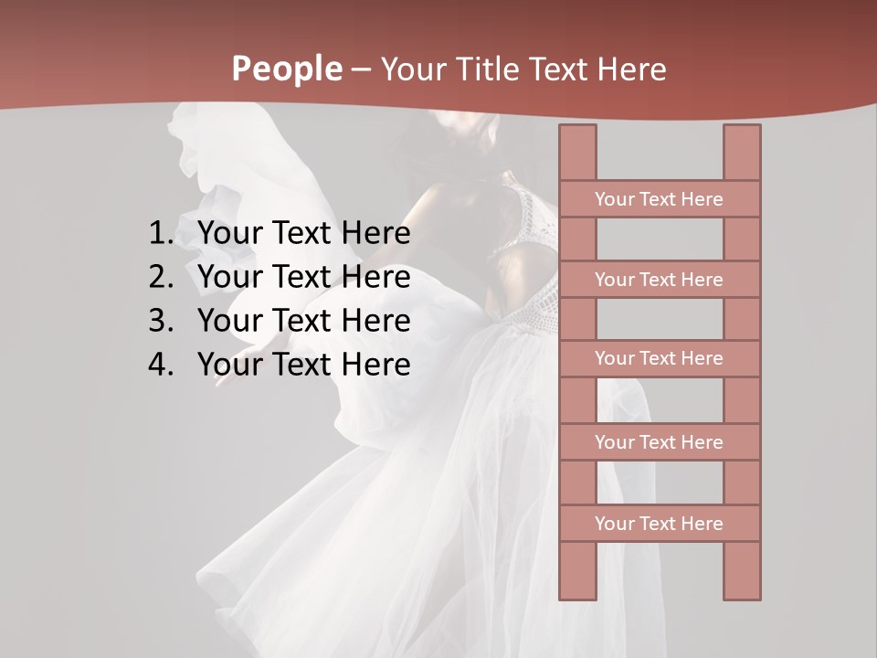 Brunette Living Person PowerPoint Template