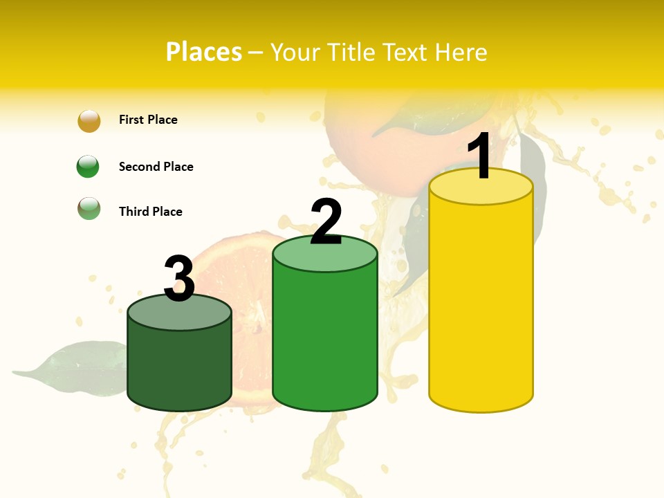 Splashing Succulent Spray PowerPoint Template