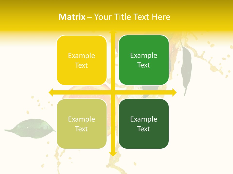 Splashing Succulent Spray PowerPoint Template