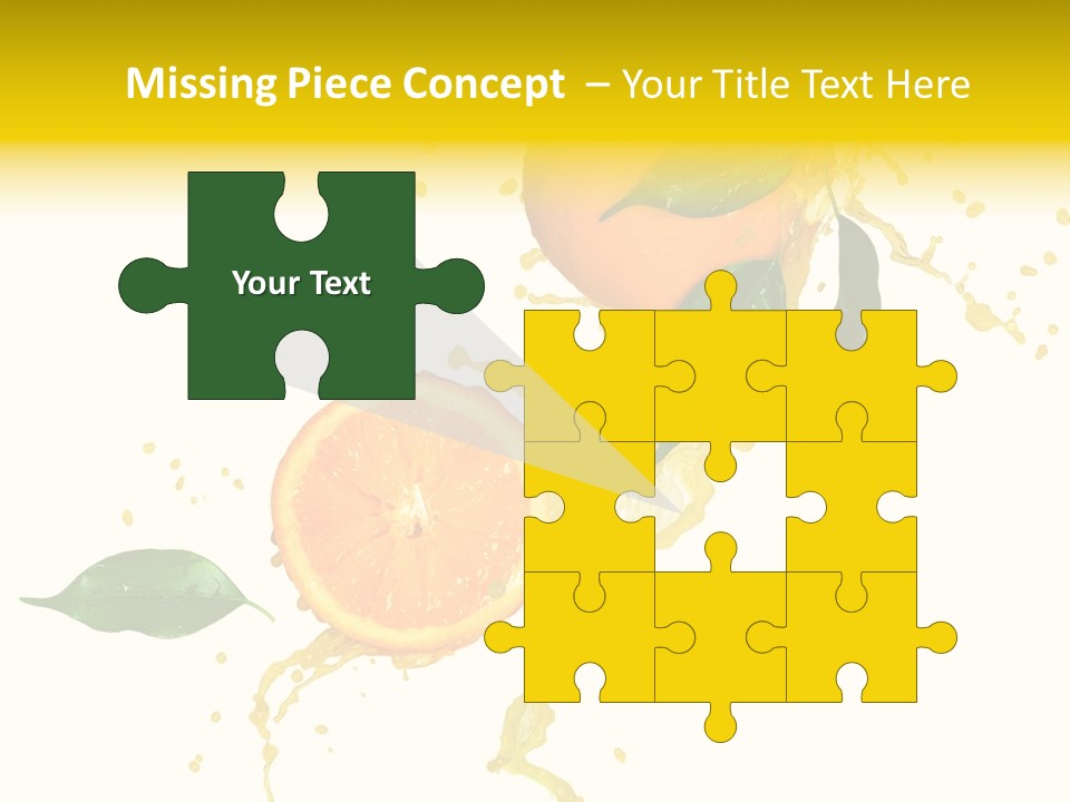 Splashing Succulent Spray PowerPoint Template