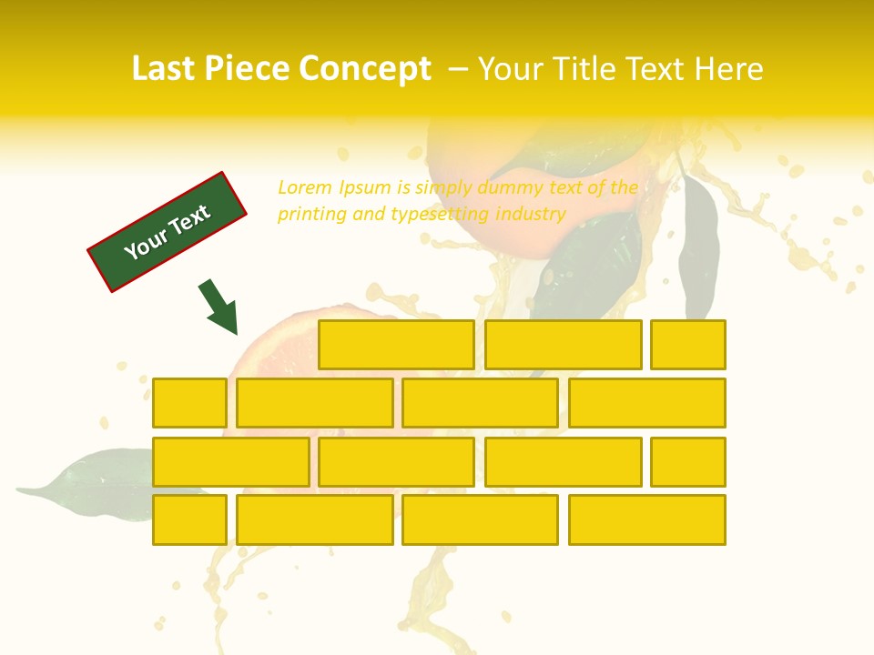 Splashing Succulent Spray PowerPoint Template