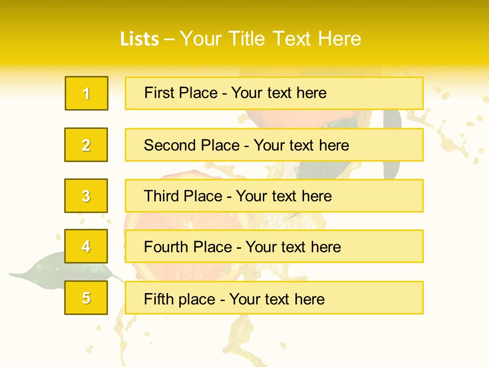 Splashing Succulent Spray PowerPoint Template