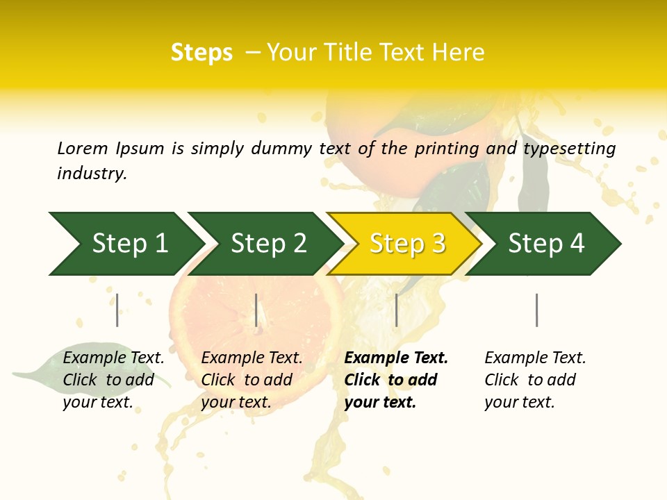 Splashing Succulent Spray PowerPoint Template