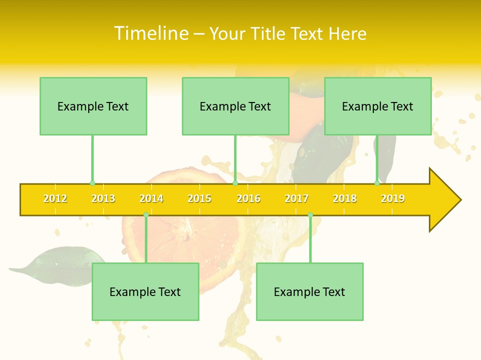 Splashing Succulent Spray PowerPoint Template