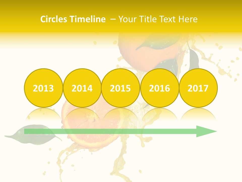 Splashing Succulent Spray PowerPoint Template