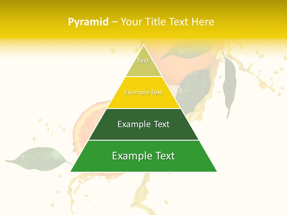 Splashing Succulent Spray PowerPoint Template