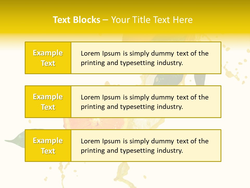 Splashing Succulent Spray PowerPoint Template