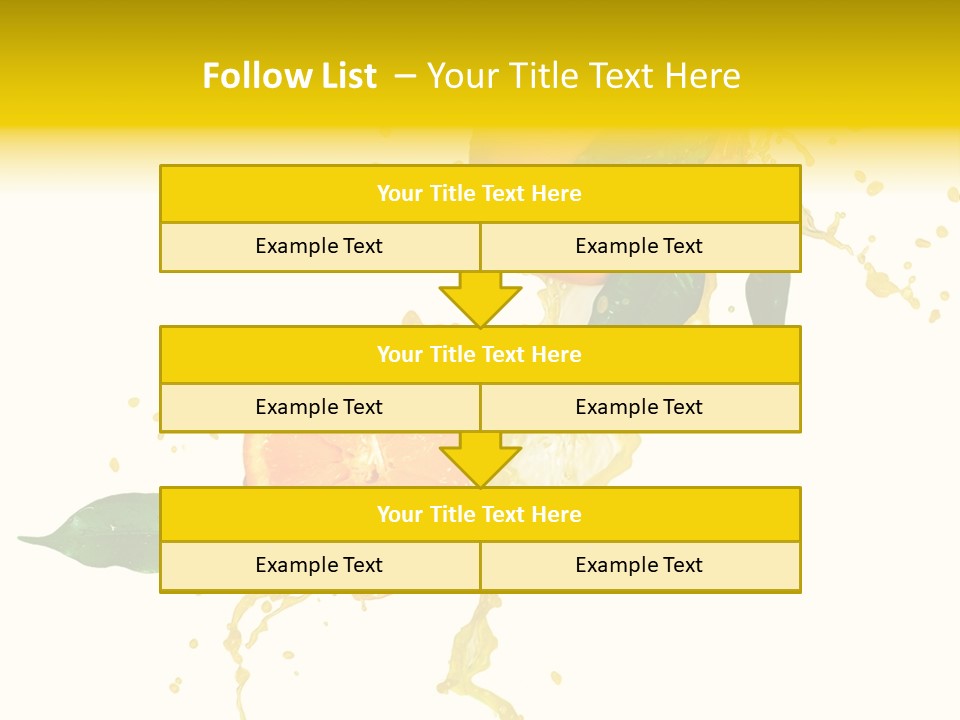 Splashing Succulent Spray PowerPoint Template