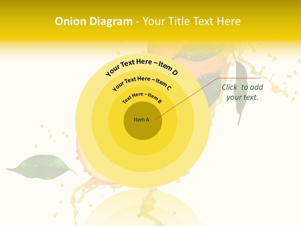 Splashing Succulent Spray PowerPoint Template