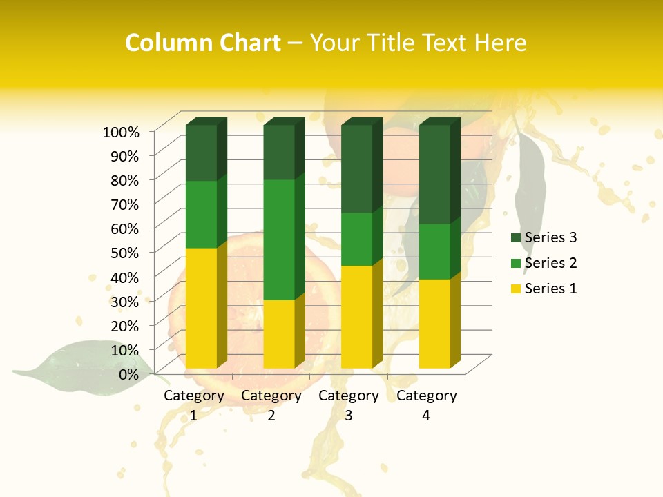 Splashing Succulent Spray PowerPoint Template